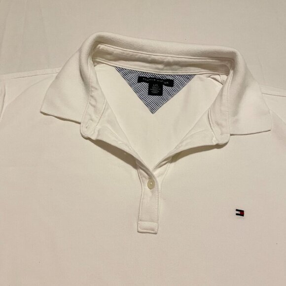 Tommy Hilfiger Polo Shirt Womens Size Large Tshirt - Picture 2 of 16
